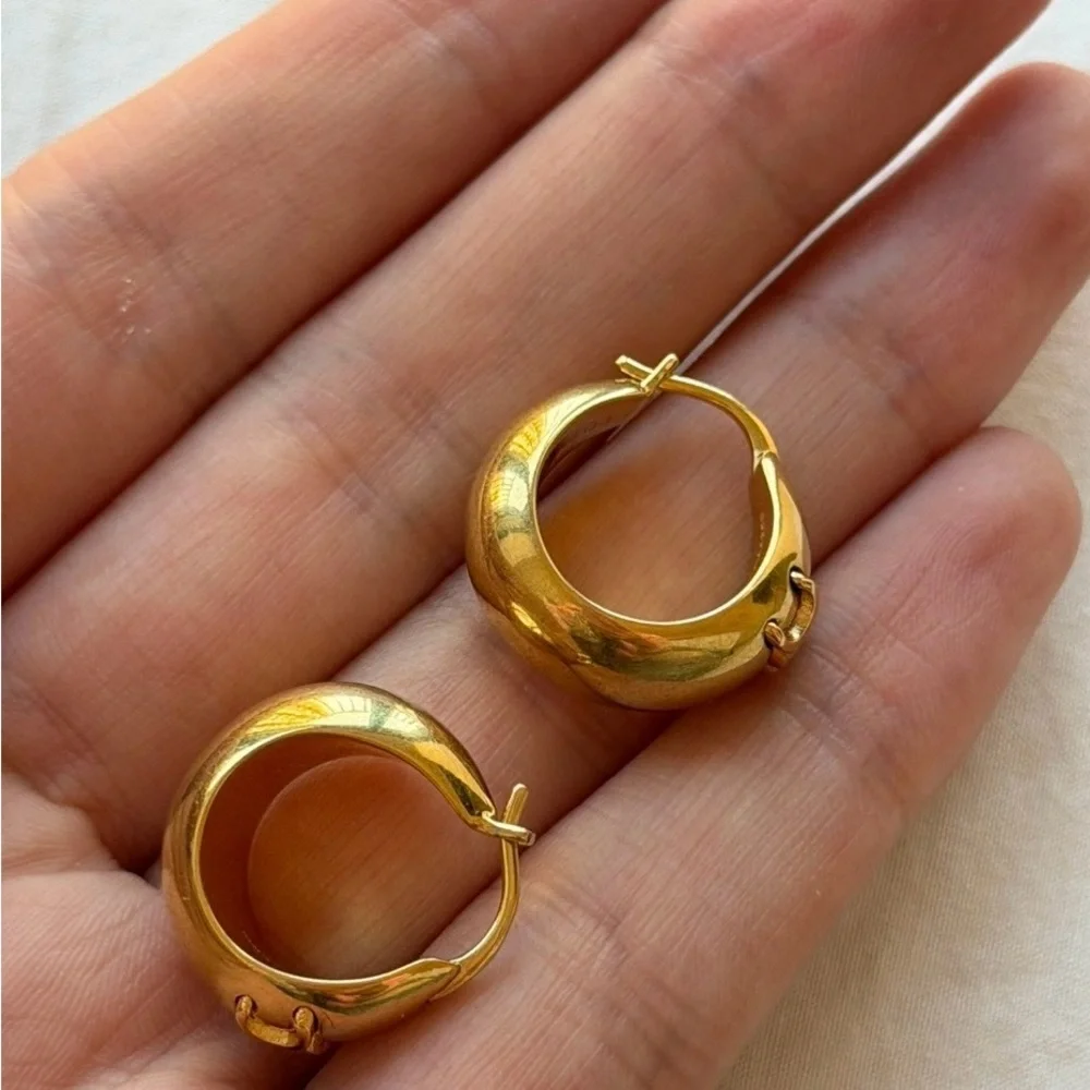 Celine Triomphe Hoop Earrings - Picture 2 of 6